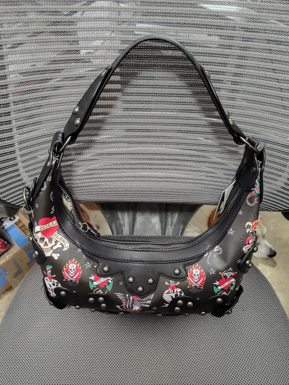 Brand New Ed Hardy Shoulder Bag  With Charms